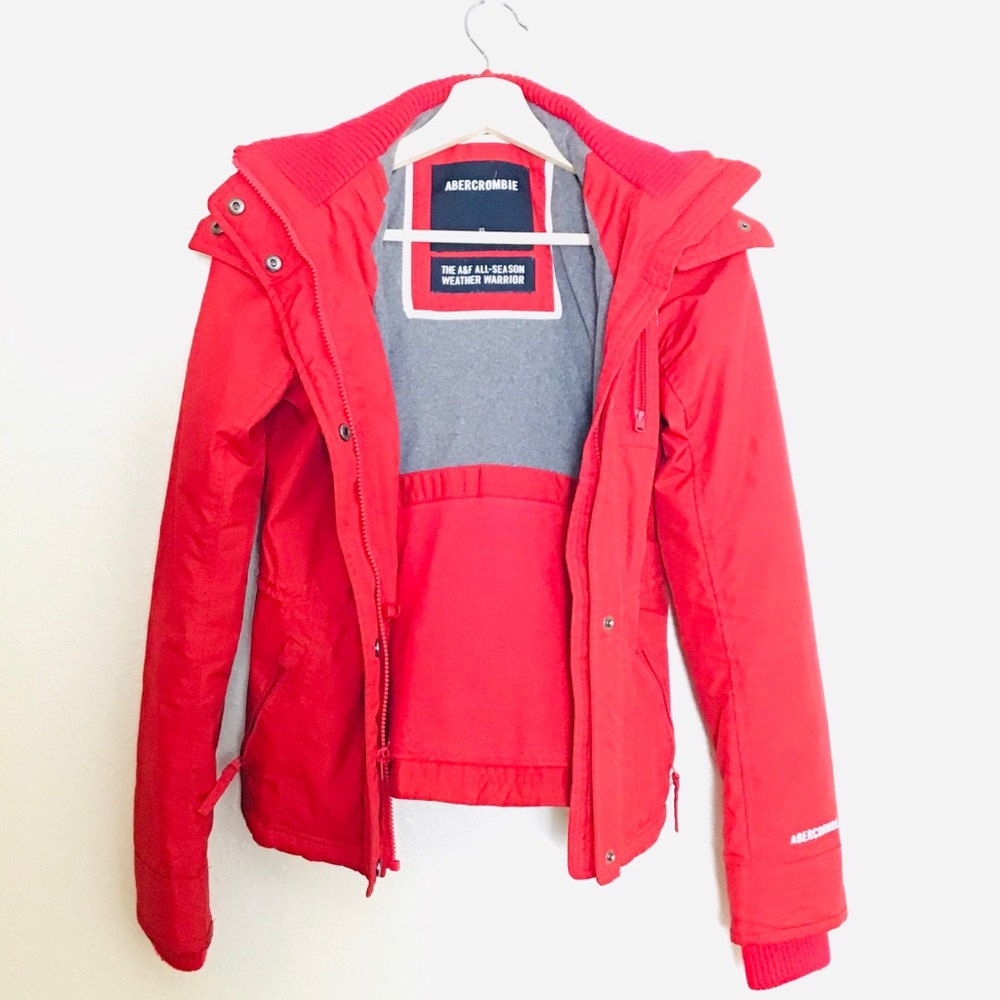 Red Abercrombie & Fitch Coat